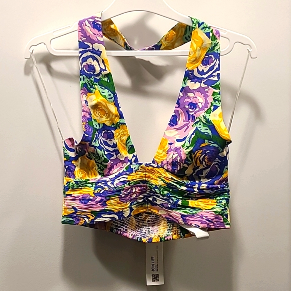 *3/$20 Closet Clearout* NWT Zara s.S floral halter top